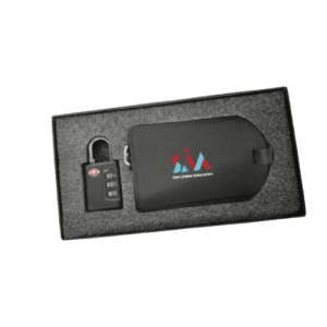 PU LUGGAGE TAG WITH TSA LOCK