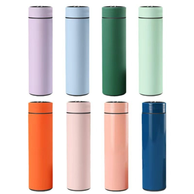 Lemon Stainless Steel Tumbler with Tempature display Full_x