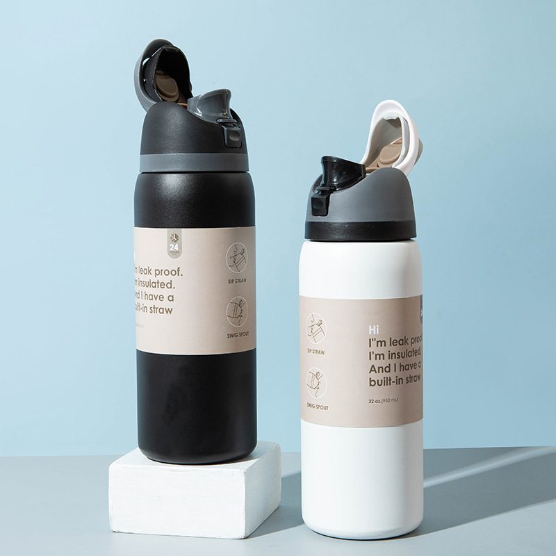 Ohohoh Stainless Steel Tumbler Black white