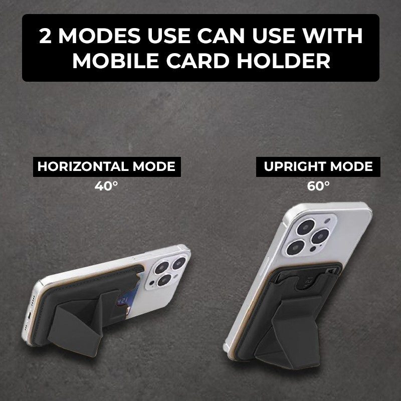 PU LEATHER- MOBILE CARD HOLDER WITH STAND_Ph PU LEATHER- MOBILE CARD HOLDER WITH STAND_Ph